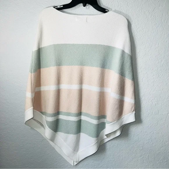 Barefoot Dreams Cozychic Ultra Lite Ocean Breeze Poncho Pastel Colors NWT - Picture 6 of 7